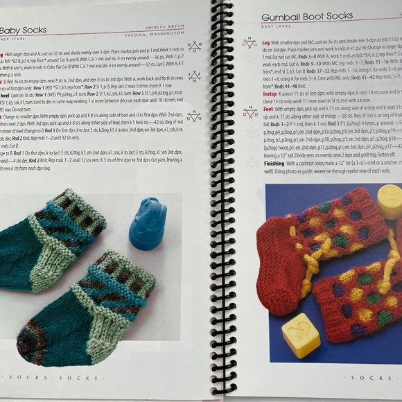 Socks Socks Socks Knitting Pattern Soft Cover Book 70 Designs Elaine Rowley - Picture 8 of 14